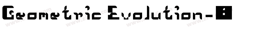 Geometric Evolution字体转换